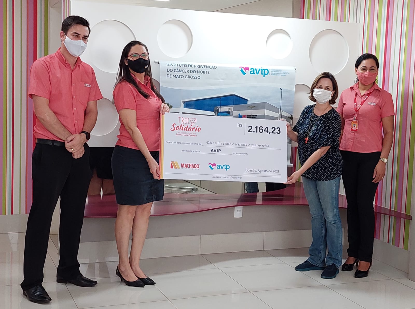 AVIP recebe nova arrecadação do Troco Solidário