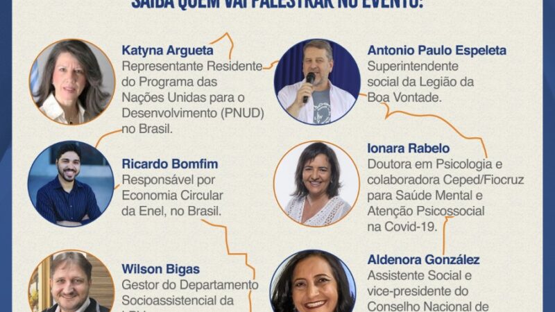 Desigualdade social e pobreza: impactos psicossociais da pandemia” é tema de Congresso de Assistência Social, da LBV