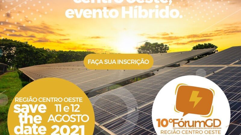 Com foco em energia solar, fórum debaterá sobre a utilização e distribuição de fontes renováveis
