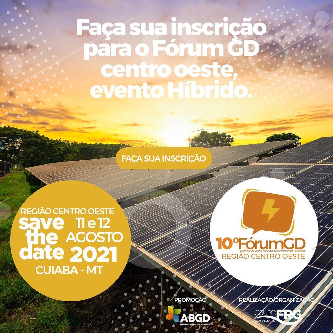 Com foco em energia solar, fórum debaterá sobre a utilização e distribuição de fontes renováveis