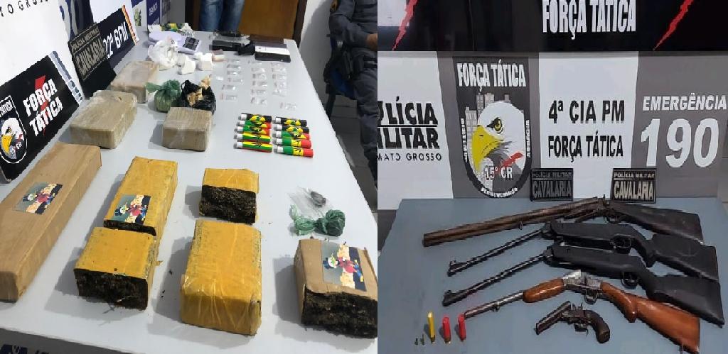 Operação Vitae tira droga e armas de circulação e segue em andamento em Guarantã do Norte e Região Norte