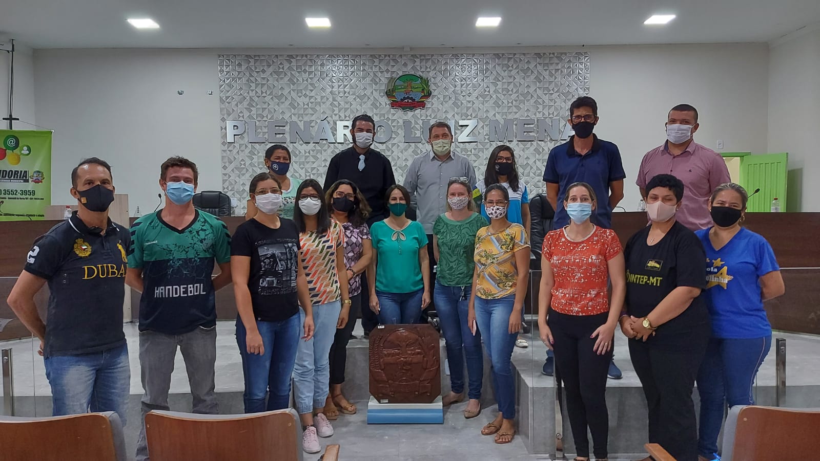 Presidente da Câmara de Guarantã, prof° Valcimar Fuzinato se reúne com profissionais da educação