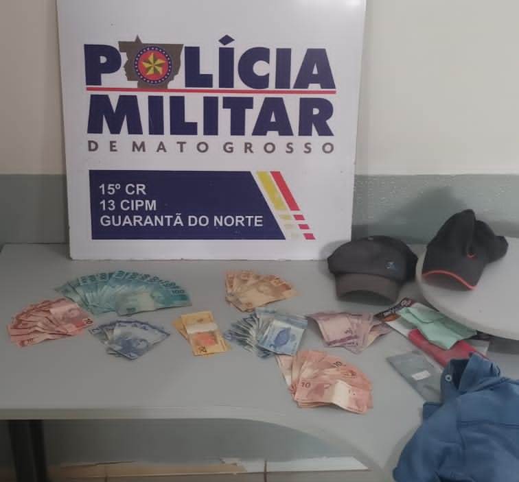 PM prende suspeitos de assaltar a Gazin na última sexta-feira em Guarantã do Norte