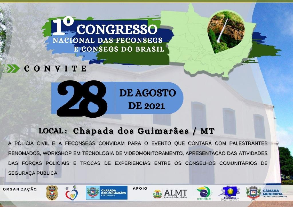 Congresso Nacional das Consegs e Feconsegs acontece neste final de semana em Chapada dos Guimarães