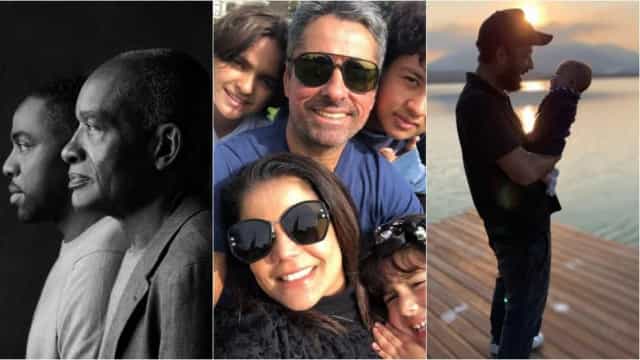 Famosos celebram Dia dos Pais em suas redes sociais