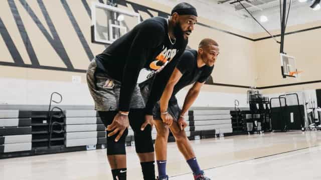 LeBron James e Westbrook já treinam juntos mirando temporada da NBA pelos Lakers