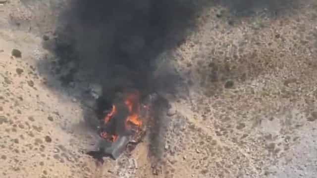 As imagens do avião russo que caiu na Turquia combatendo incêndios