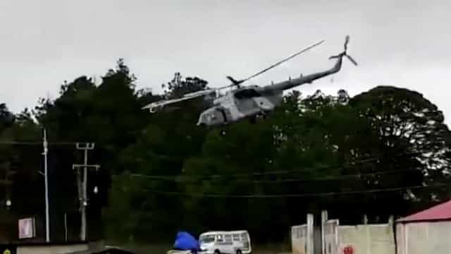 Helicóptero militar mexicano cai na Guatemala. Governante a bordo