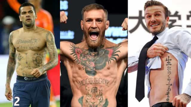 Tatuagens dos astros do esporte e seus significados