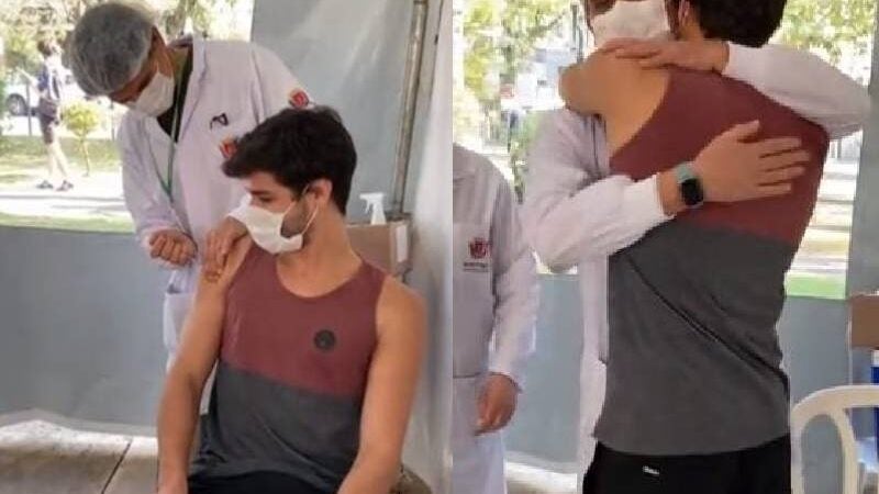 Cirurgião vacinou filho após perder o pai para covid [vídeo]