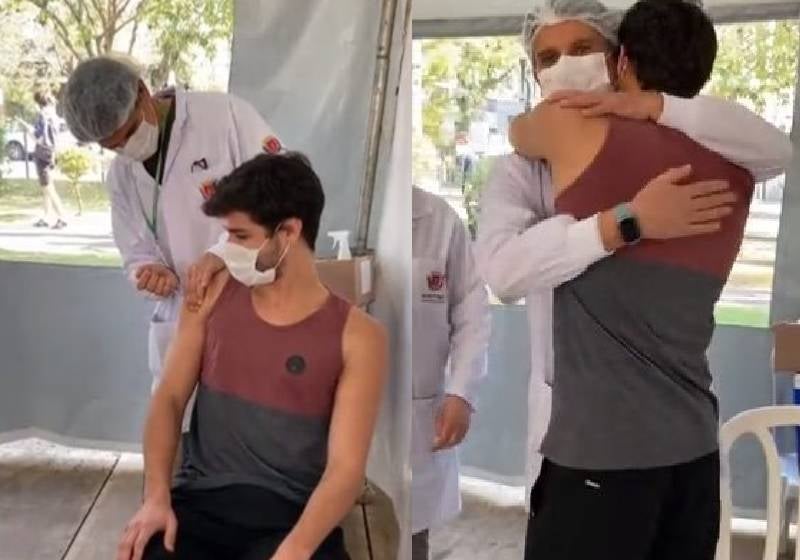 Cirurgião vacinou filho após perder o pai para covid [vídeo]