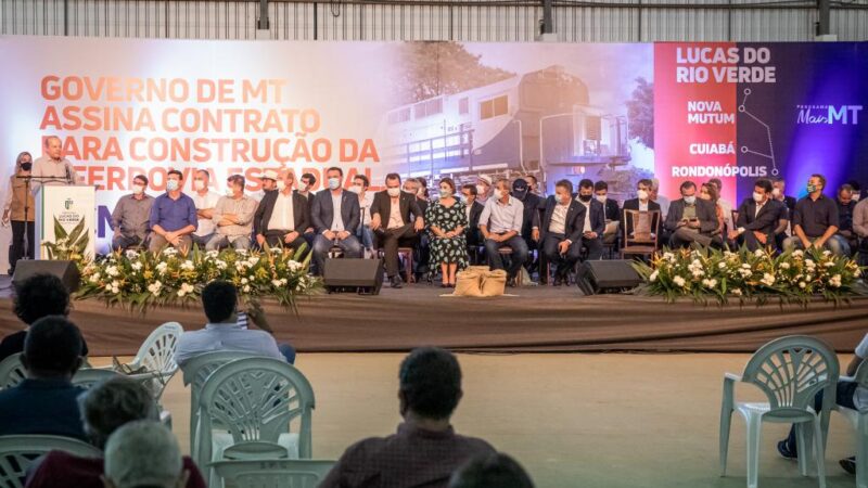 1ª Ferrovia Estadual vai impactar 26 municípios que concentram 41% da produção de grãos de MT