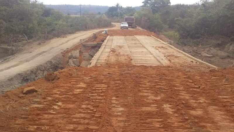 Ponte é construído sobre o Horizonte II em Guarantã do Norte