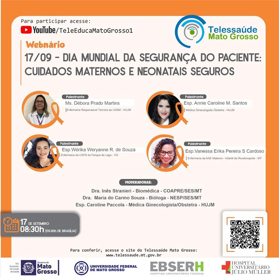 Segurança materna e neonatal é tema de mesa redonda desta sexta-feira (17)