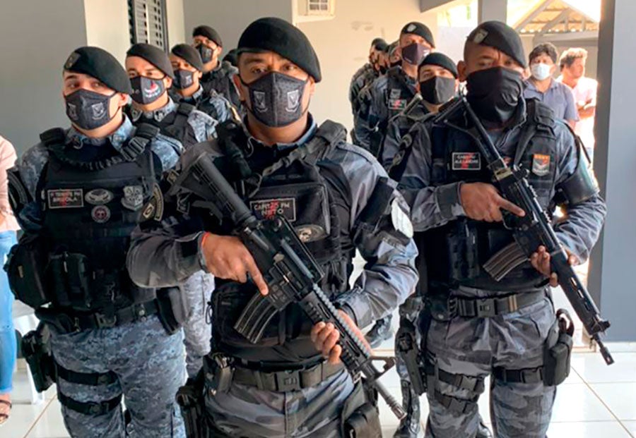 Três indivíduos foram alvejados pela Força Tática de Guarantã do Norte e vieram a óbito