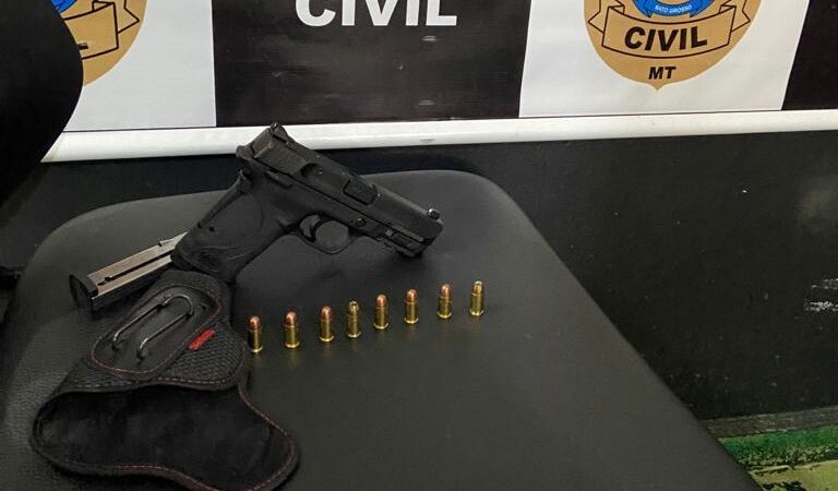 Em Matupá mulher tem arma apreendida