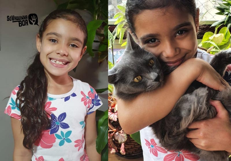 Menina de 8 que quer ser veterinária pede ajuda para cirurgia de catarata