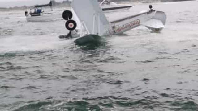 Festival aéreo suspenso após queda de aeronave