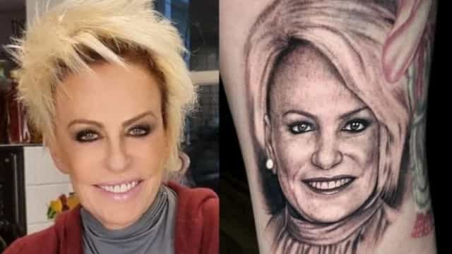Fã tatua o rosto de Ana Maria Braga na coxa