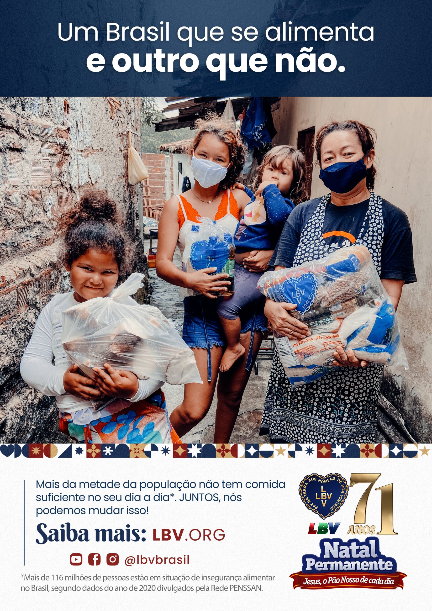 Iniciativa da LBV ajuda a assegurar o direito à alimentação