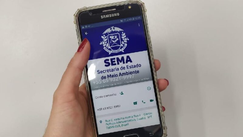 Sema-MT disponibiliza canal de WhatsApp para denúncia de crimes ambientais