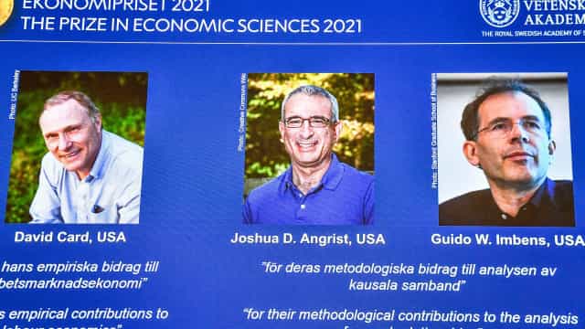 Nobel de Economia vai para David Card, Joshua Angrist e Guido Imbens
