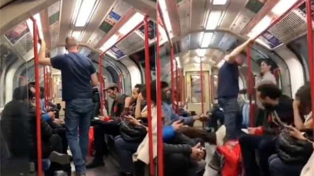 Homem tenta atacar jovem asiática no metrô e é agredido por passageiros