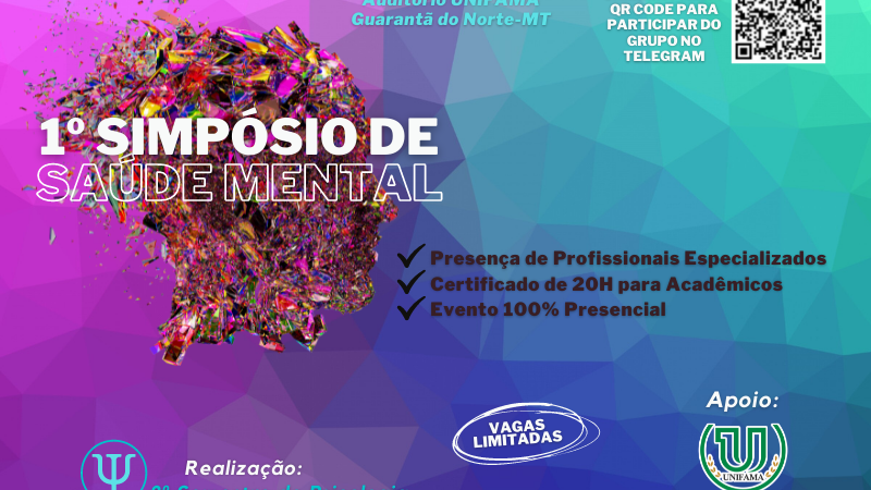 I Simpósio de Saúde Mental -UNIFAMA/2021 – Inscrições abertas