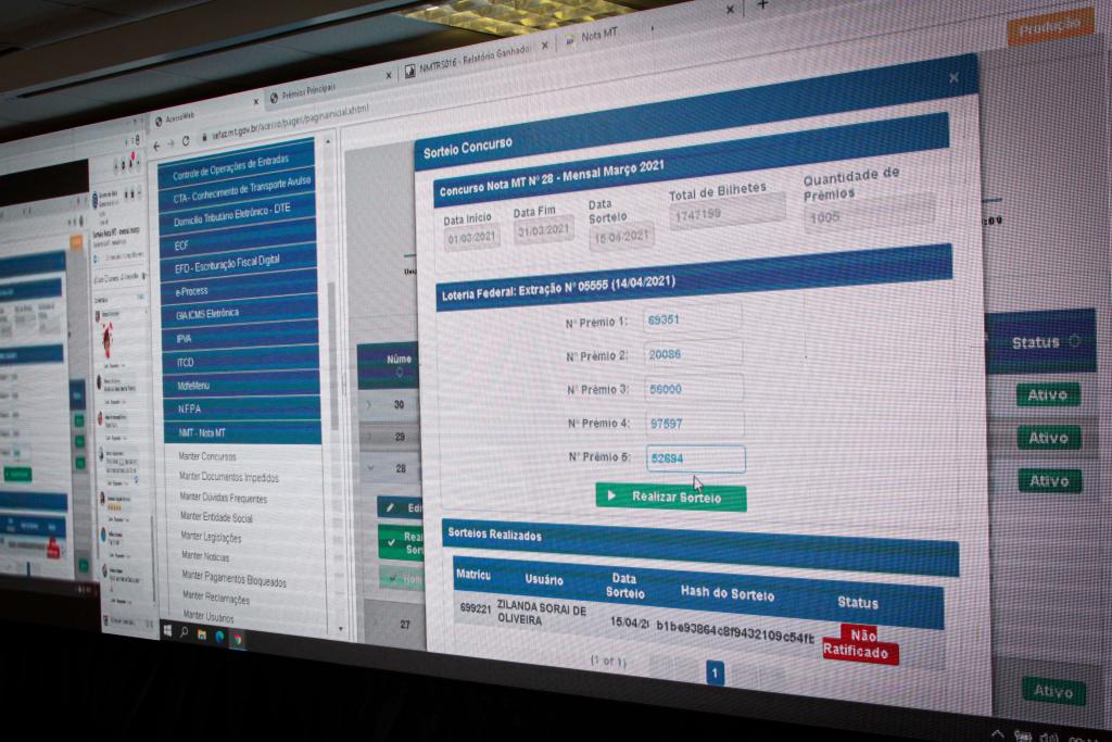Programa Nota MT terá mais um sorteio esta semana