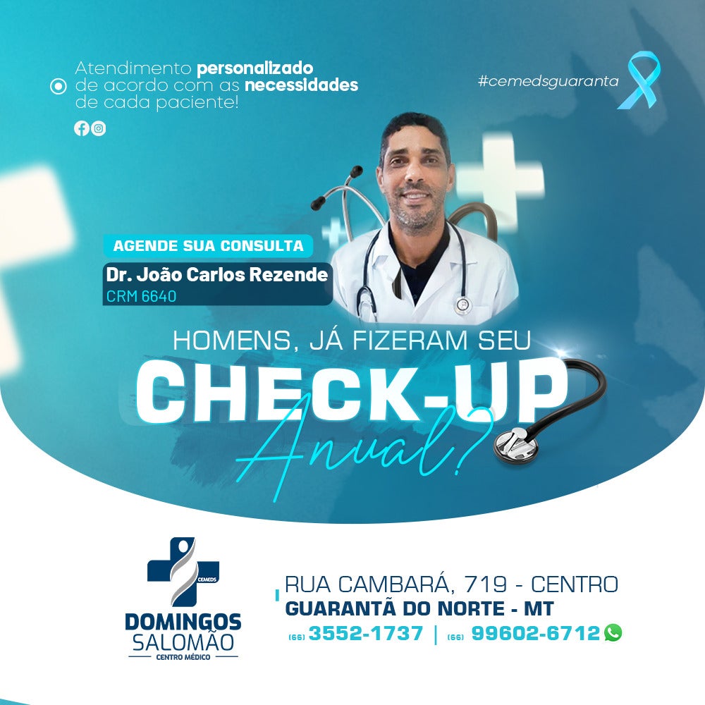 Quando foi que você fez seu último check-up anual para manter sua saúde em dia?