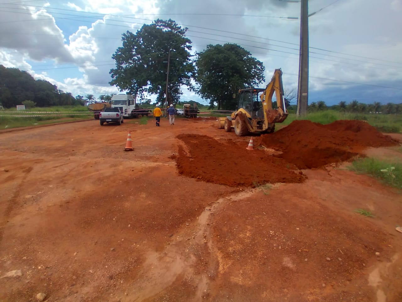 Concessionária dá início as obras para travessia da rede coletora de esgoto em Matupá