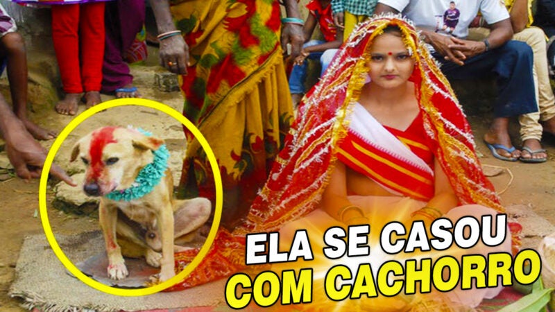 Jovem de 18 anos se casou com cachorro