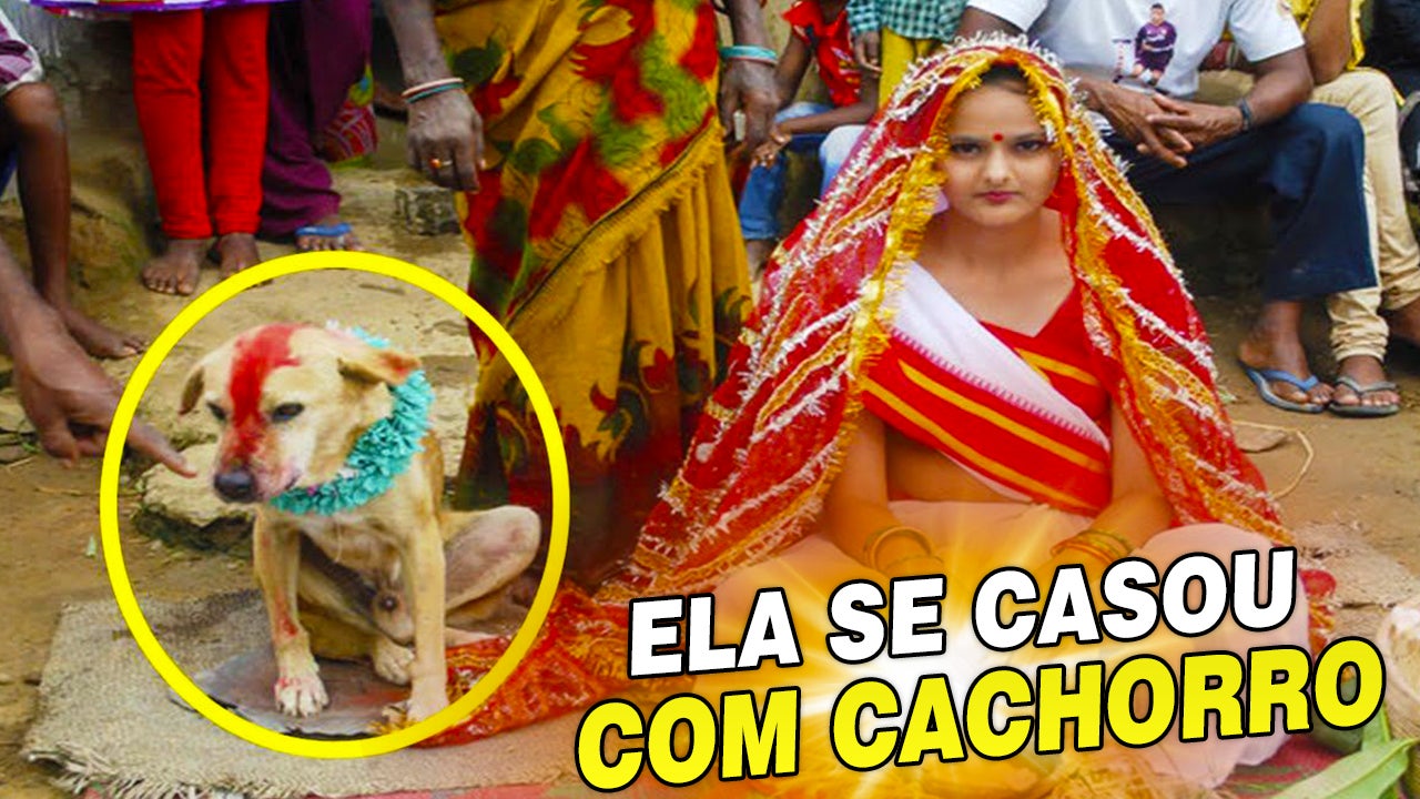 Jovem de 18 anos se casou com cachorro