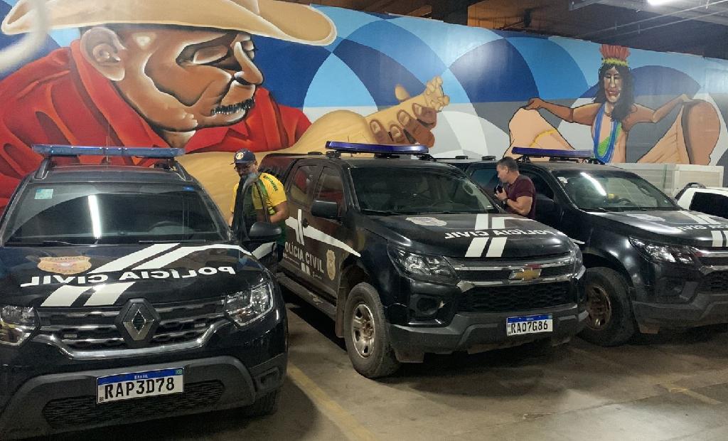 Suspeitos de adquirirem pacotes de jogos em golpes são presos pela Polícia Civil na Arena Pantanal
