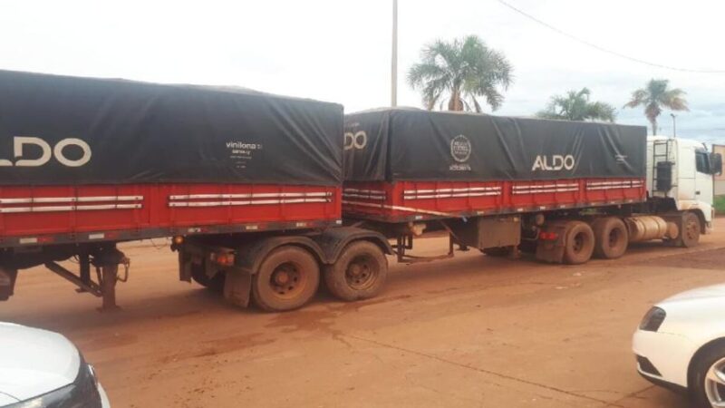 Assaltantes roubam carreta e mantêm motorista em cativeiro