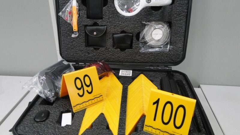 Politec recebe 64 maletas para levantamento de vestígios de local de crime
