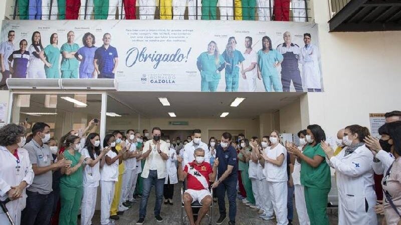 Hospital referência dá alta ao último paciente com covid no Rio