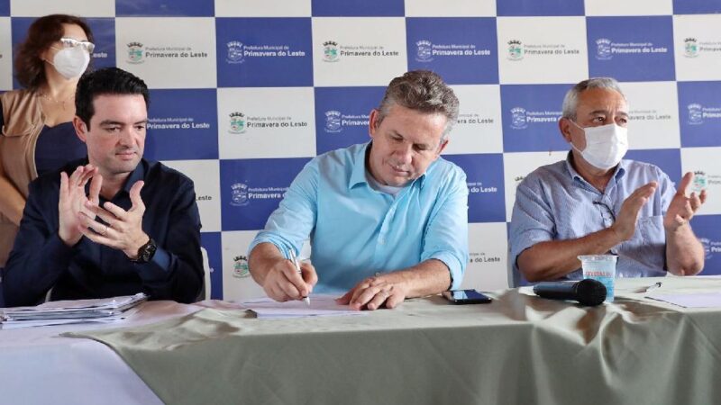 Maior volume de investimentos da história que o Estado repassa para Primavera, destaca prefeito durante assinatura de convênios