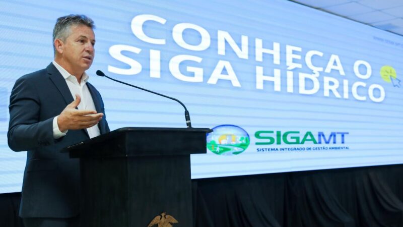Governador lança sistema de autorização para uso da água 100% digital em MT