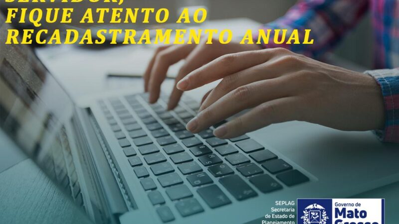 Seplag alerta servidores para o prazo final do recadastramento