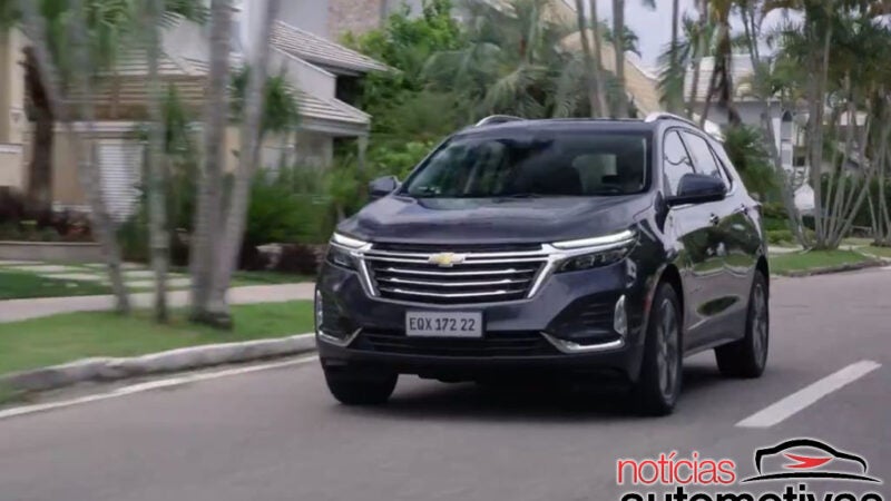 Chevrolet Equinox 2022 terá MyLink com Spotify e Alexa