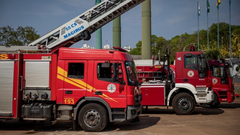 Sugestão de pauta: Governo do Estado entrega 17 novas viaturas para o Corpo de Bombeiros de MT