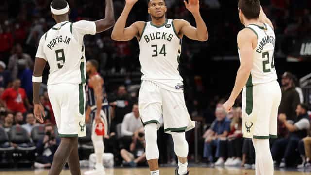 Bucks vencem com 41 pontos de Antetokounmpo e encerram série invicta dos Rockets