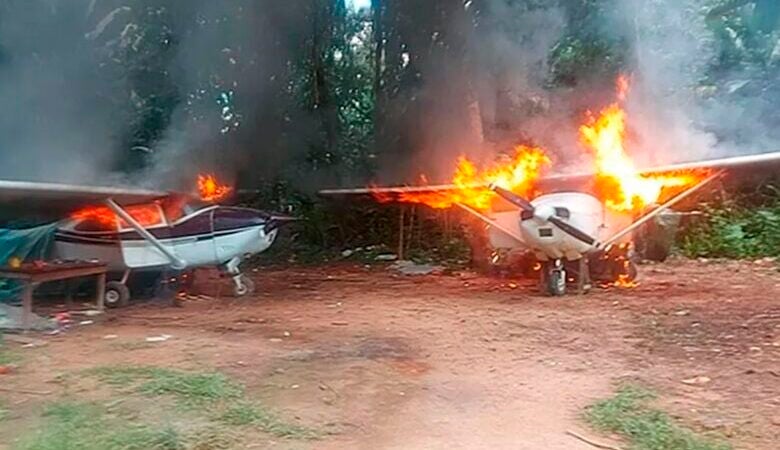Operação Yanomami contra garimpo ilegal apreendeu 111 aeronaves