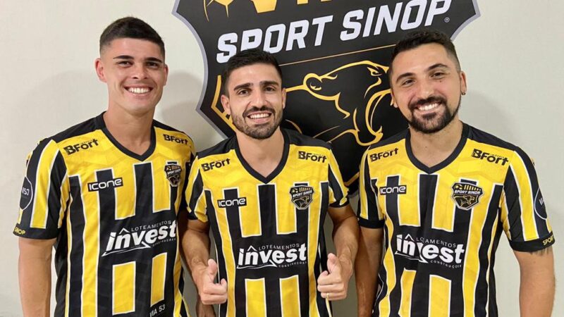Sport Sinop contrata zagueiro, meio-campo e atacante para disputa do Mato-grossense