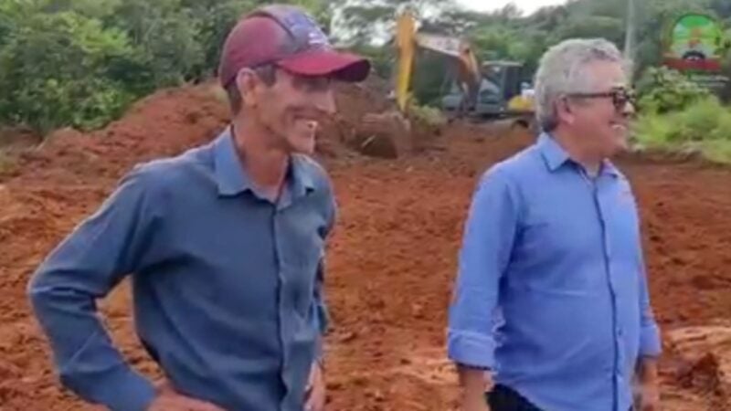 Vereadores Zilmar e Denílson acompanham trabalhos na linha Páscoa