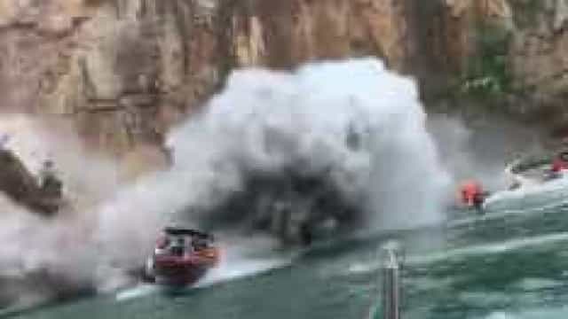 Polícia apura se houve ação de terceiros em queda de rocha em Capitólio