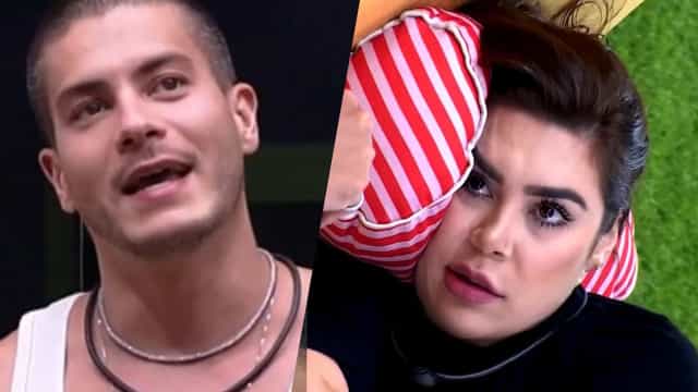 ‘Você acredita que quem ama trai?’, pergunta Naiara a Arthur Aguiar