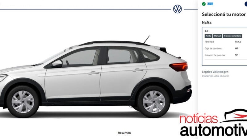 VW Nivus 170 TSI é manual e custa R$ 161,4 mil, mas na Argentina