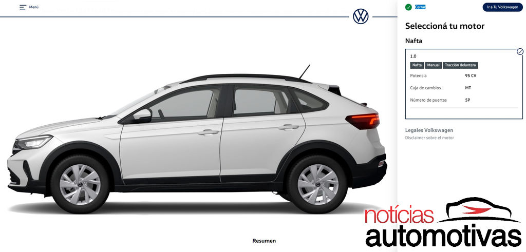 VW Nivus 170 TSI é manual e custa R$ 161,4 mil, mas na Argentina